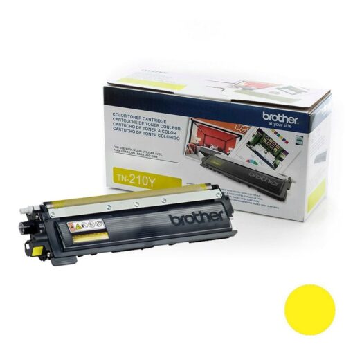 Cartucho de Toner Brother TN-210Y TN210 Amarelo Original na cor Amarelo, para uso nos seguintes modelos de equipamentos: