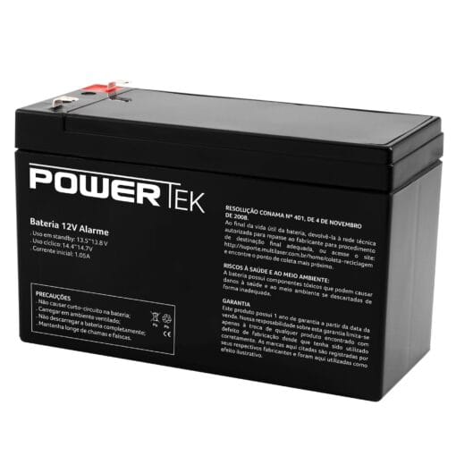 Bateria Selada Powertek 12v 7ah Para Alarme - EN011