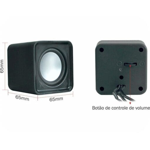 Caixa de Som Mini Speaker USB SP-8900 K-mex Preta