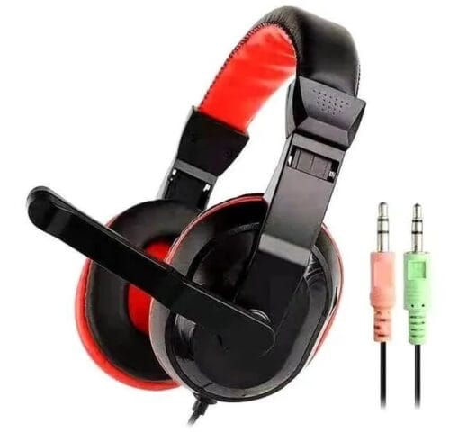 Headset Misde Gamer A3 P2 Preto/Vermelho