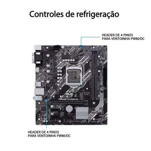 Placa-Mãe Asus Prime H410M-E, Intel LGA 1200, mATX, DDR4