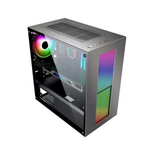 Gabinete Gamer K-MEX Bifrost IV CG-02RU, Preto, Led R