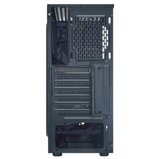 Gabinete Gamer K-Mex Jaeger II CG-02TJ, LED Rgb, Lateral Em Vidro Temperado, Preto- CG02TJRH002CB0X