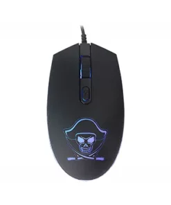 Mouse Gamer USB K-Mex Pirata Led 3 Dpi 1200 Preto - M3400