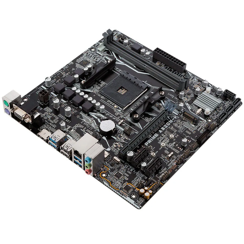 Placa-Mãe Asus Prime A320M-K/BR, AMD AM4, mATX, DDR4 4 Placa-Mãe Asus Prime A320M-K/BR, AMD AM4, mATX, DDR4