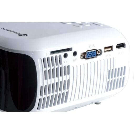 Projetor Goldentec GT2000 HD 2000 Lumens com HDMI, AV, VGA, USB e SD Card