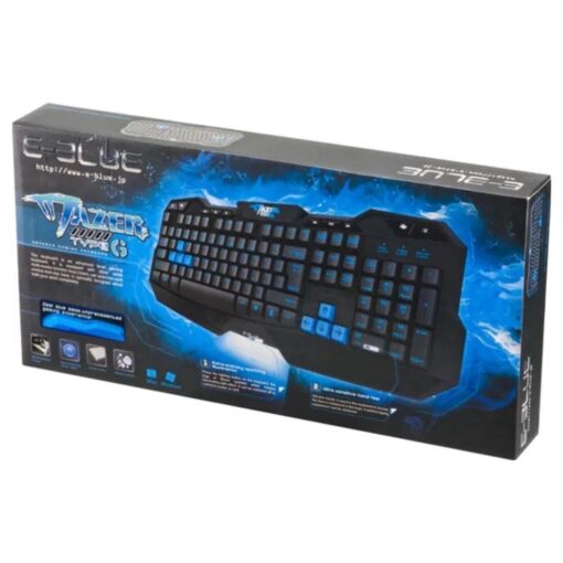 Teclado Gamer Usb Mazer Type-g Preto/azul E-blue