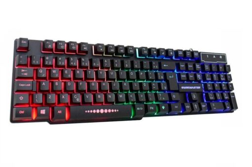 Teclado Gamer Semi Mecânico Led Usb Abnt2 Km-52 Rgb