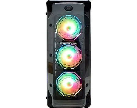 Gabinete Gamer K-Mex Dark Trooper Polygo CG-03B1 FAN RGB