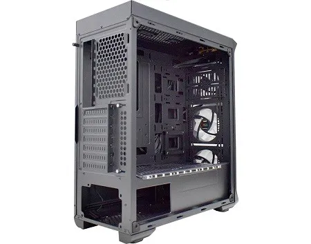 Gabinete Gamer K-Mex Dark Trooper Polygo CG-03B1 FAN RGB