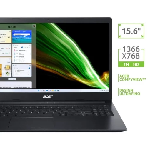 Notebook Acer Aspire 3 Intel Celeron W11 4GB 128GB SSD 15.6 A315-34-C2BV