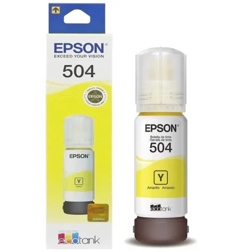 Original T504Y Garrafa de Tinta T504420AL 504 Amarelo